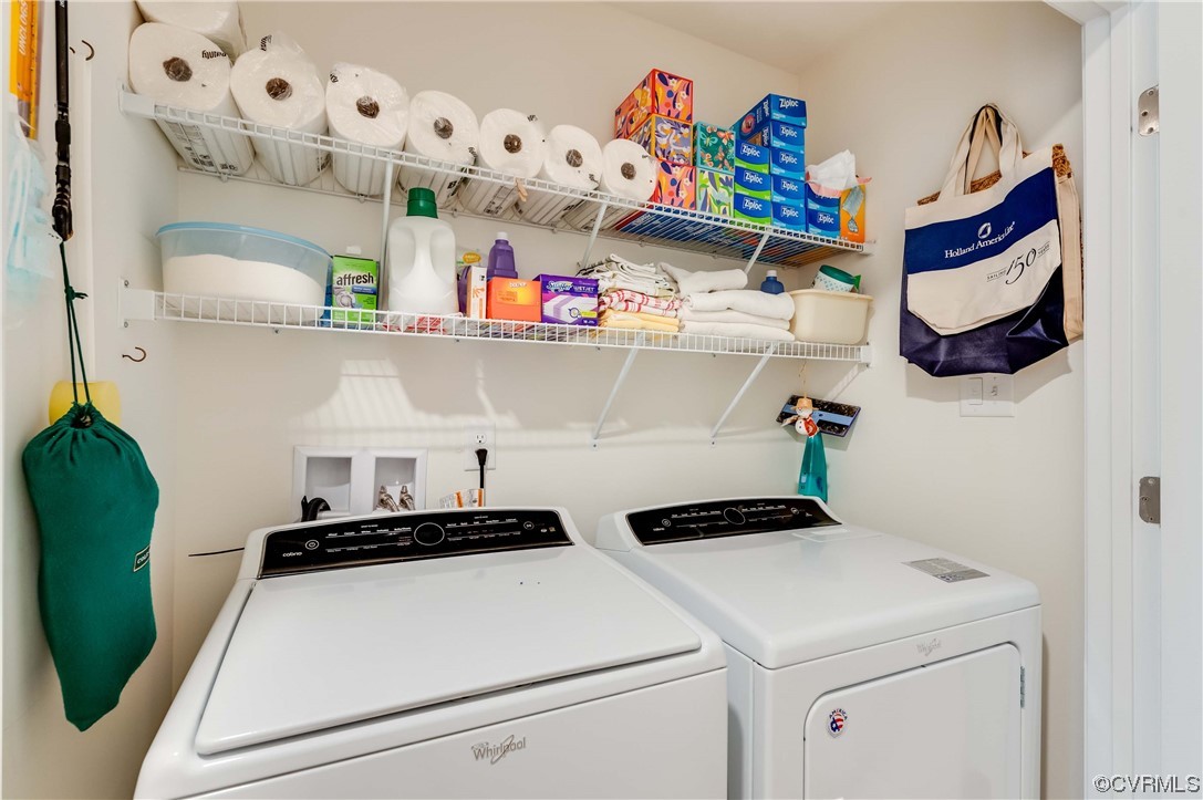 1314 Stone Rdg Pk Loop Henrico, VA 23228 - Photo 15 of 20 Laundry area featuring independent washer and dryer