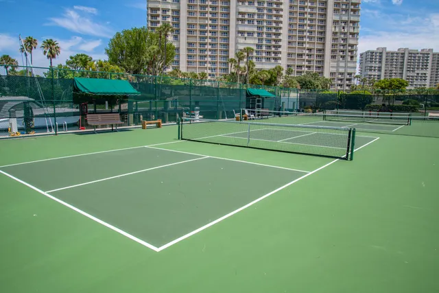 a view of a city with ocean view