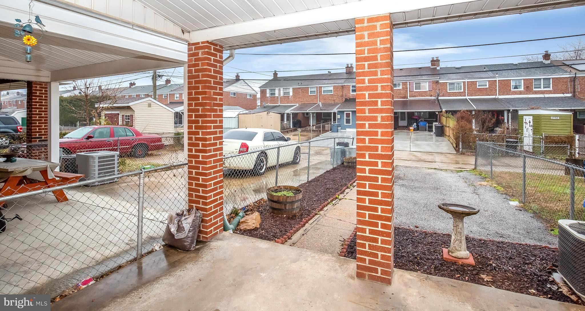 1957 Wareham Road Baltimore, MD 21222 - Photo 32 of 37 Covered Rear Patio, private parking pad