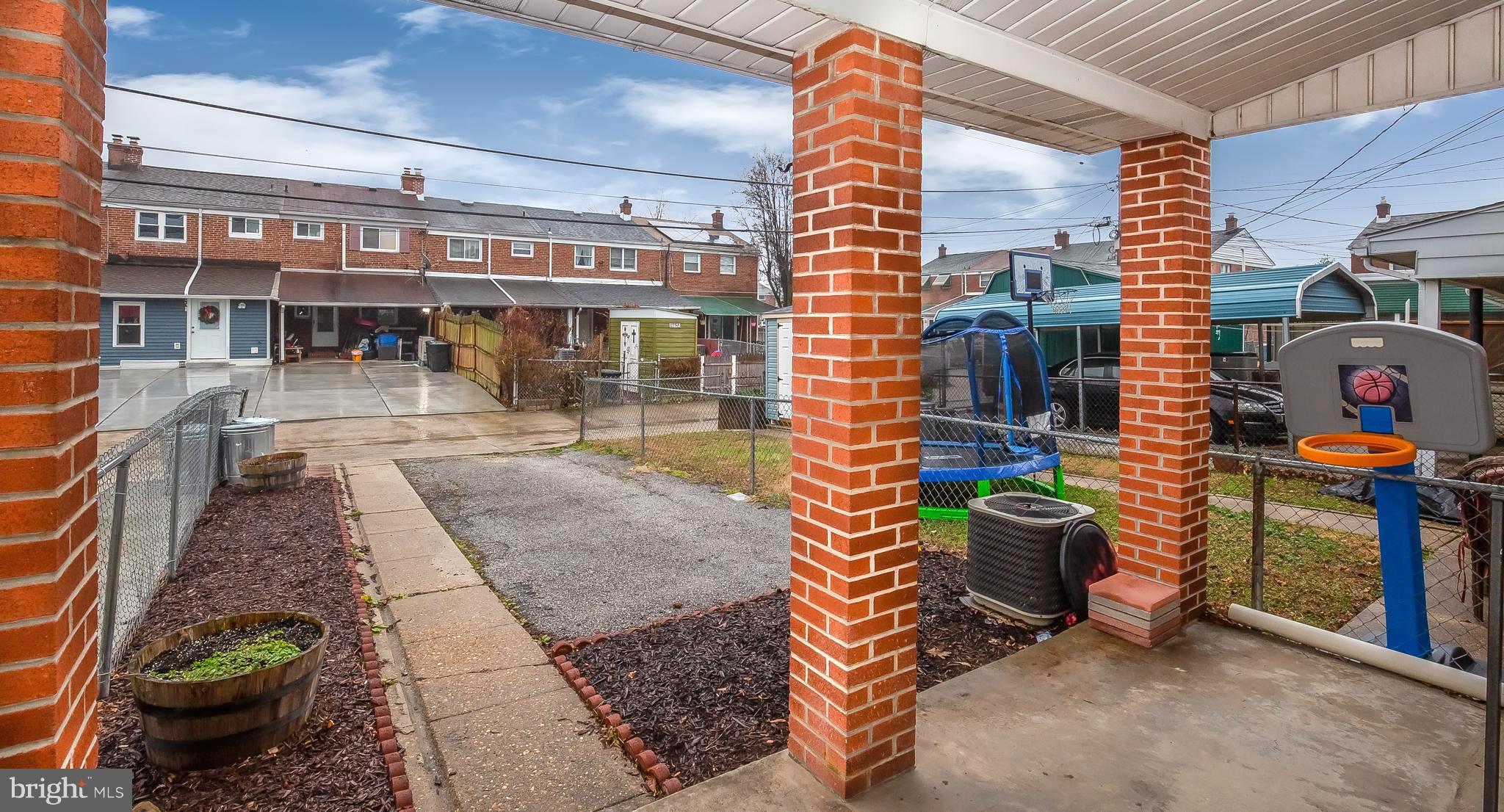 1957 Wareham Road Baltimore, MD 21222 - Photo 33 of 37 Covered Rear Patio, private parking pad