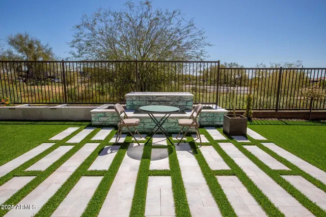 a view of a chairs on th deck