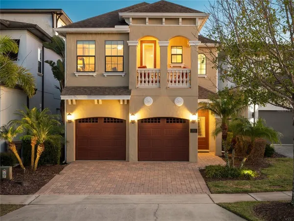 a front view of a house