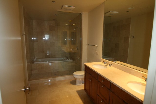 310 South Michigan Avenue, Unit 501 Chicago, IL 60604 - Photo 2 of 8 a bathroom with a sink mirror toilet and shower