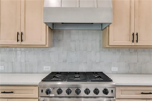 a kitchen with a stove