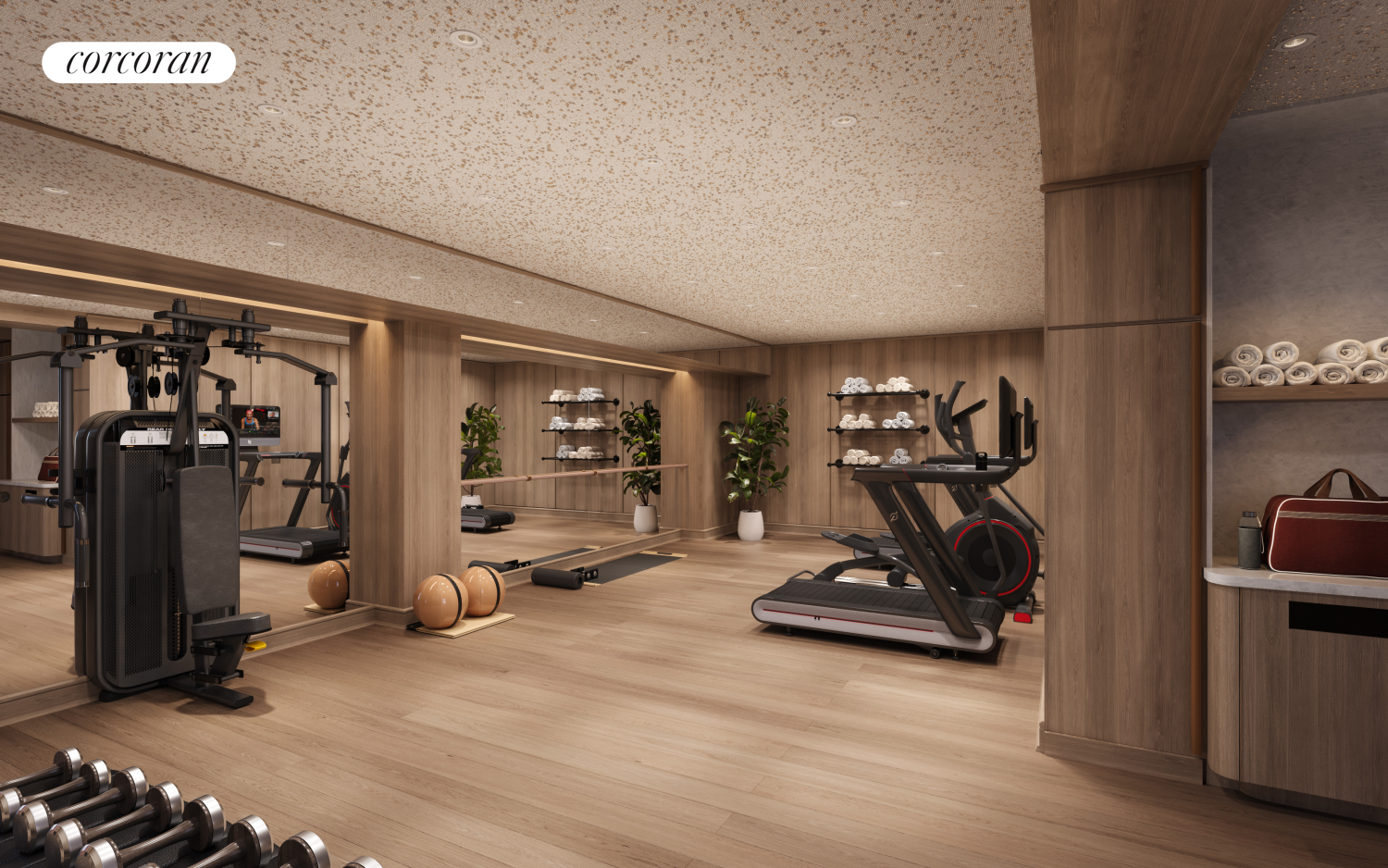 114 East 25th Street, Unit 3B Manhattan, NY 10010 - Photo 7 of 8 a view of a room with gym equipment