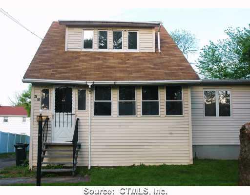 38 Albert Avenue Wethersfield, CT 06109 - Photo 1 of 1 a view of a house with a small deck and furniture