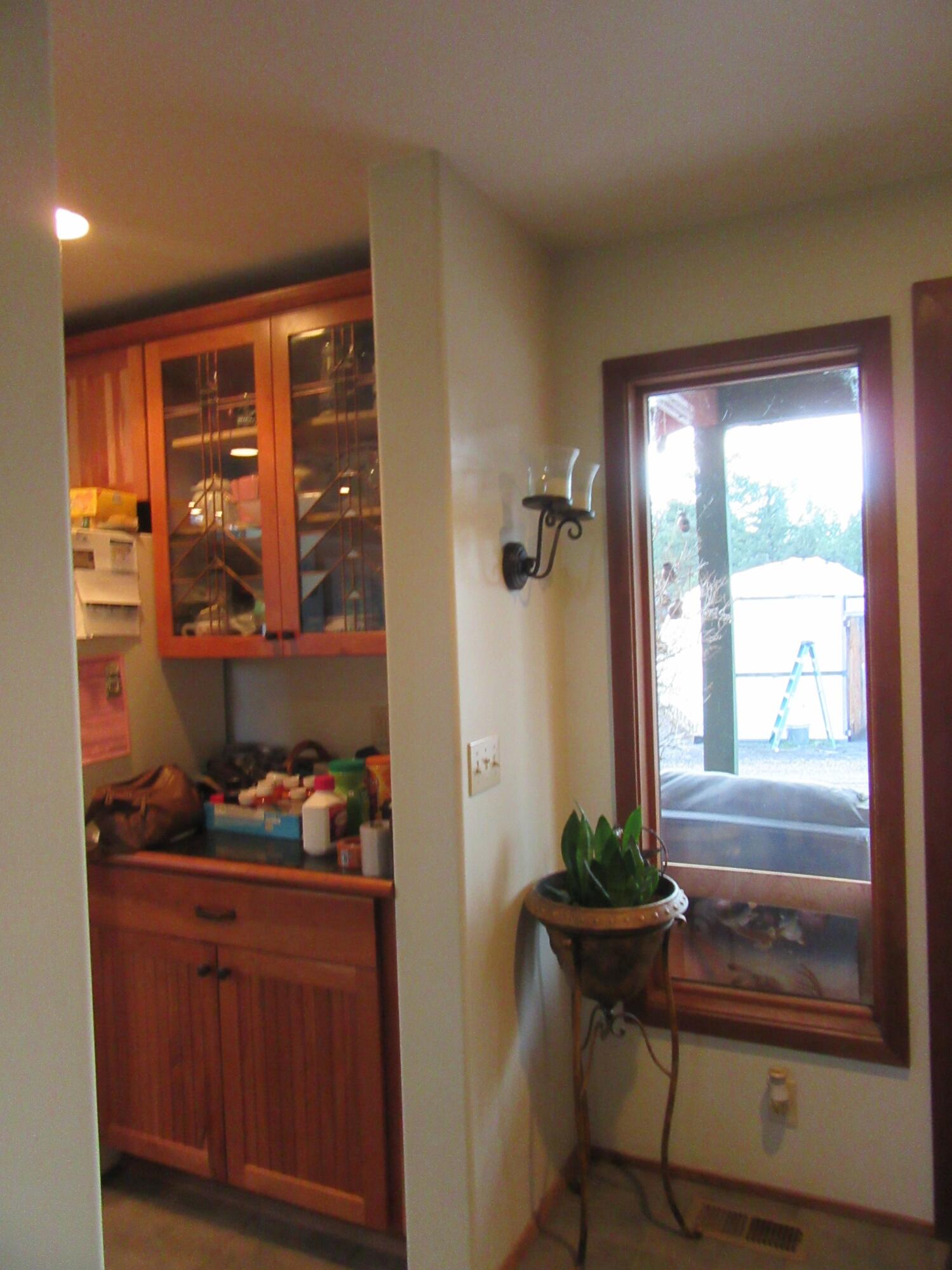 16144 Sprague River Road Chiloquin, OR 97624 - Photo 15 of 80 Built in china Cabinet and Entry window