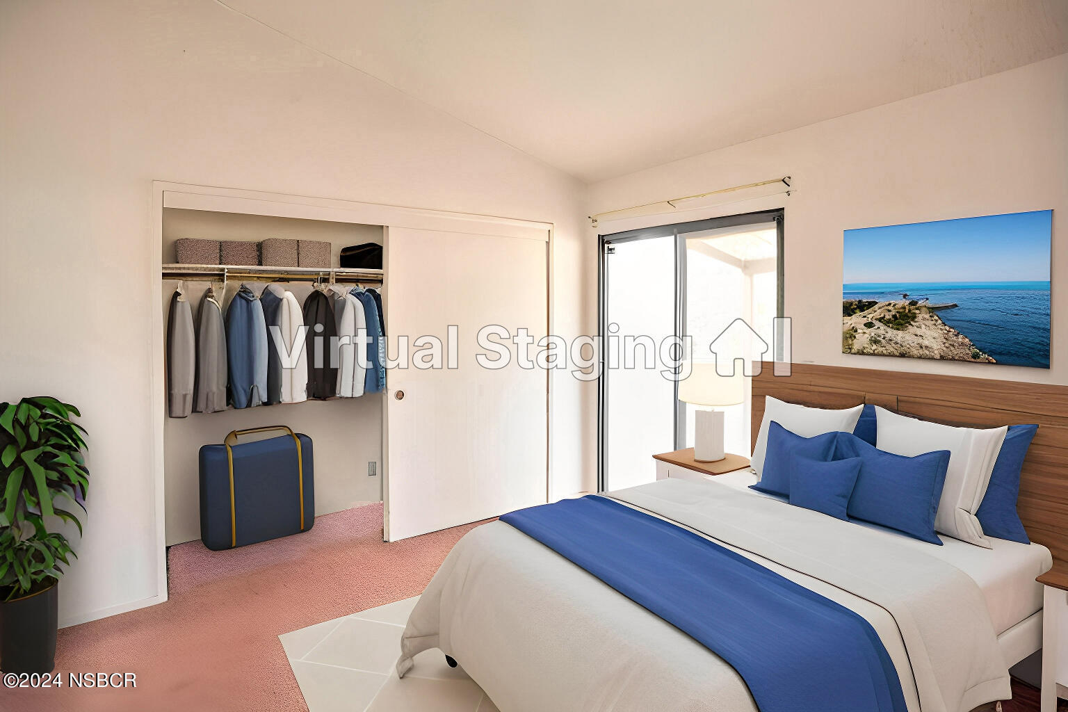 1352 Viola Way Lompoc, CA 93436 - Photo 17 of 30 a bedroom with a balcony a bed and a large window