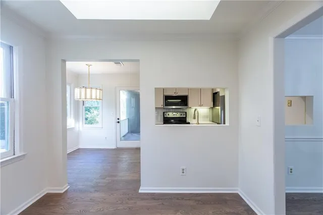 wooden floor in an empty room