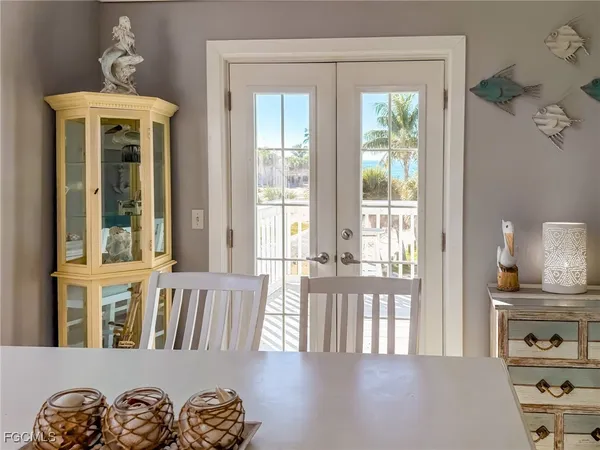 a view of a living room and a window