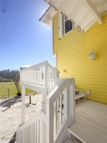 a view of front door of house