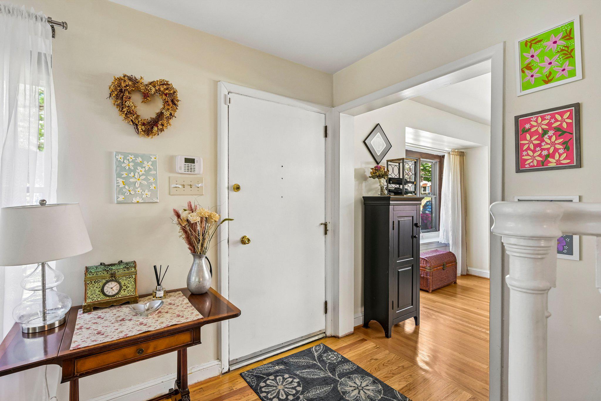 Welcoming entryway.