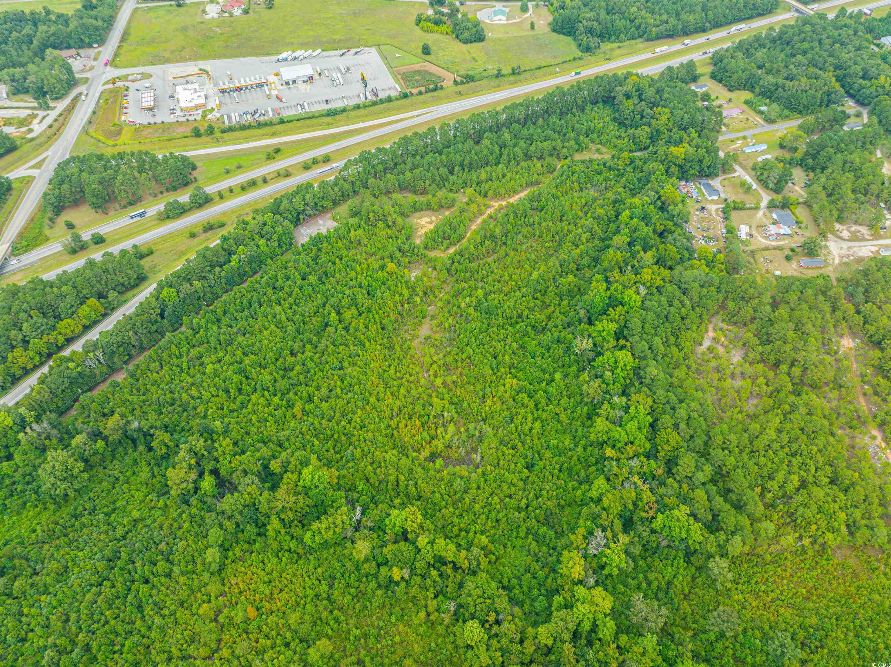 Tbd Buff Boulevard Summerton, SC 29148 - Photo 7 of 16 Aerial view of property's location with a forest