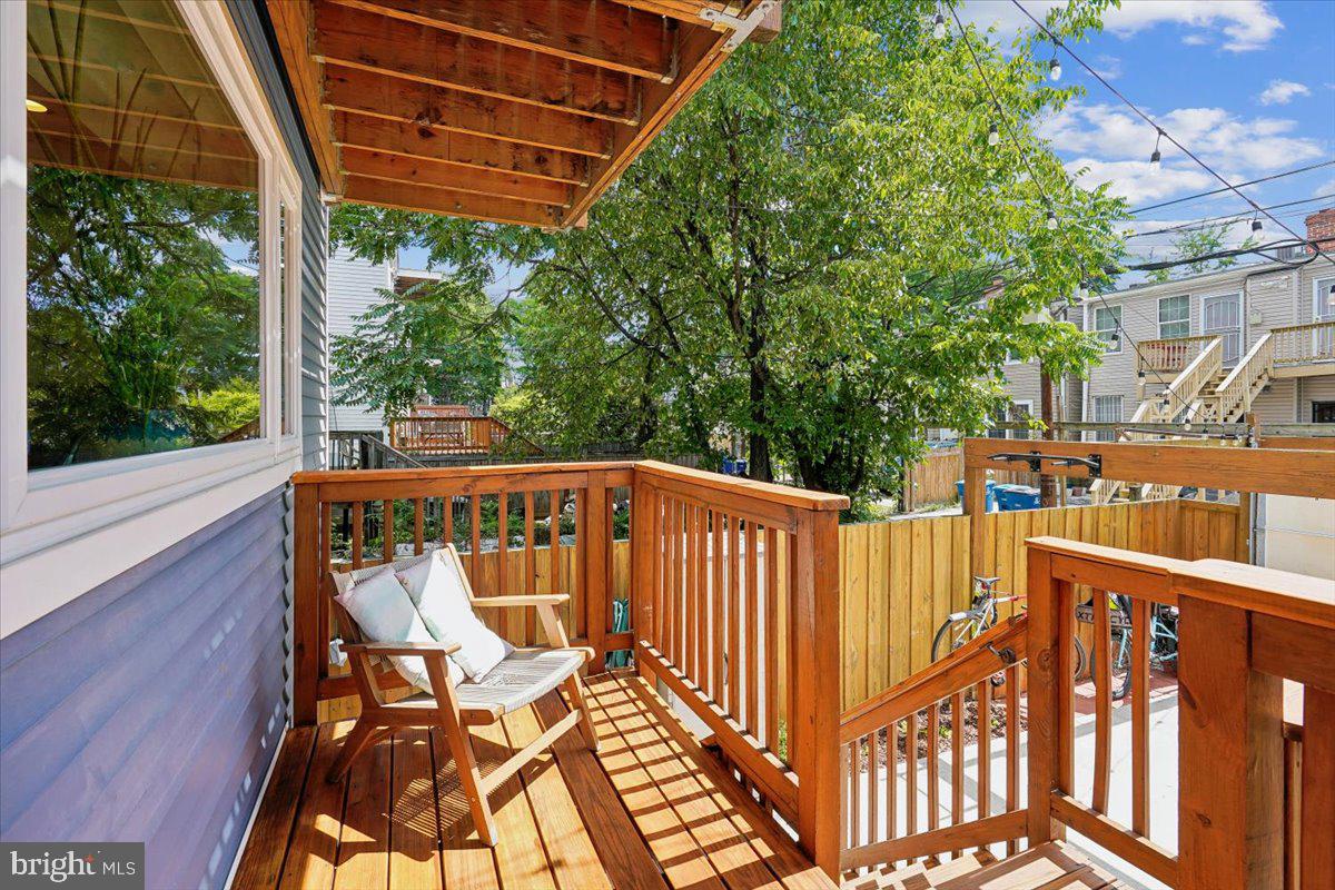 1203 Staples Street Northeast Washington, DC 20002 - Photo 14 of 51 Sunny retreat on a charming deck off Kitchen.