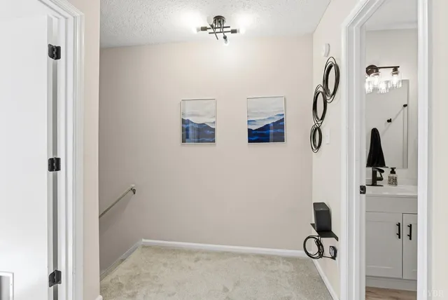 a view of a bathroom with a sink