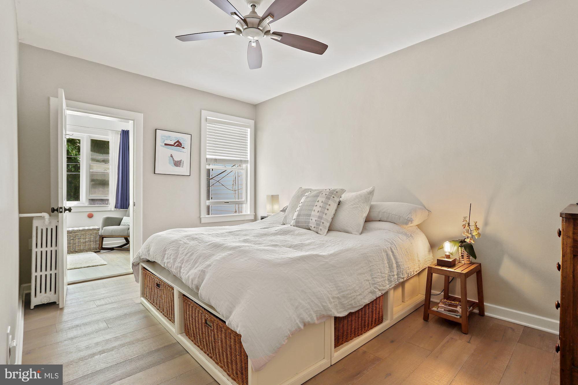 2037 37th Street Northwest Washington, DC 20007 - Photo 21 of 31 Primary bedroom with view into office/baby room/de