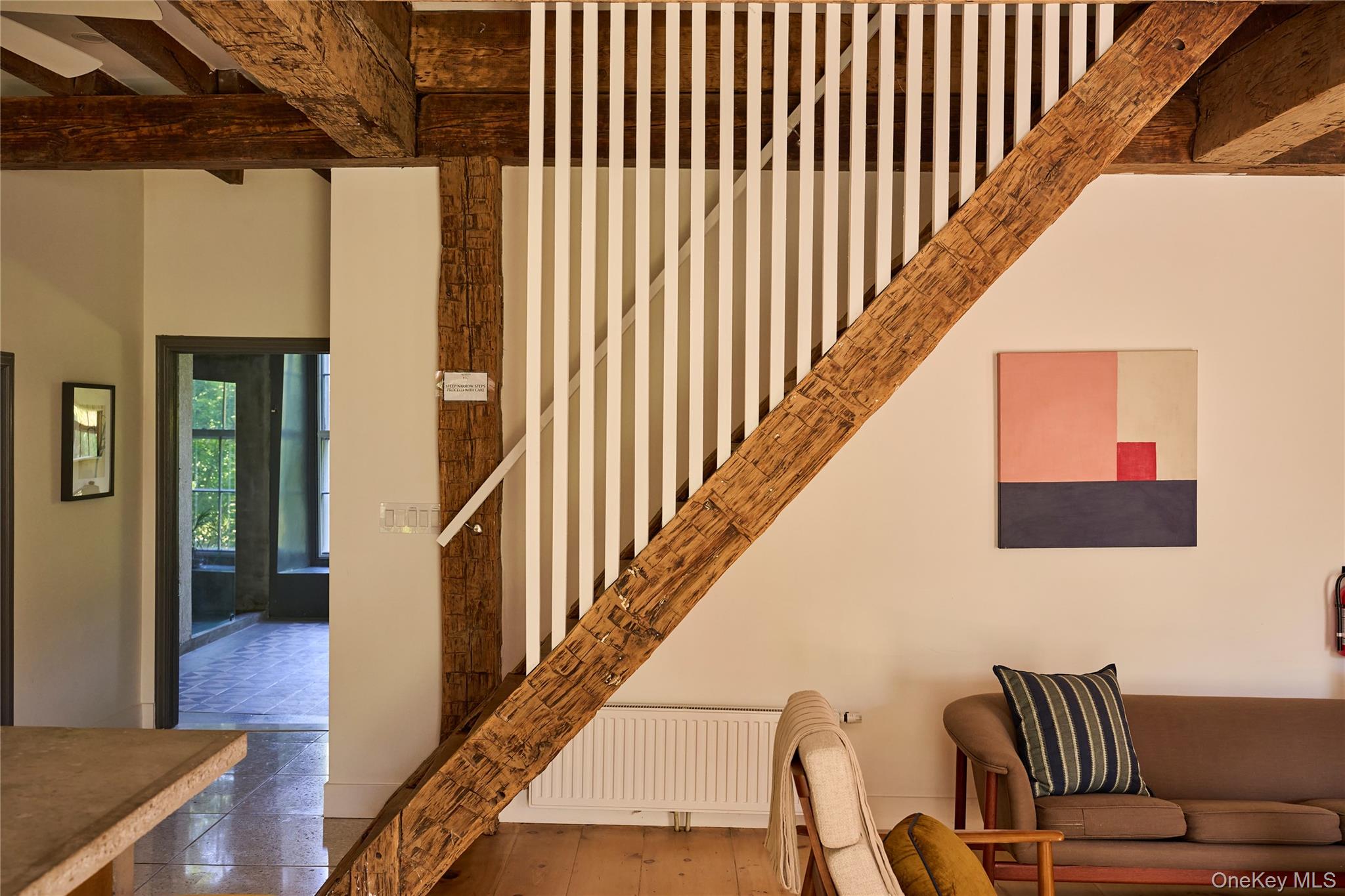 1883 Highway 213 Rifton, NY 12471 - Photo 10 of 48 Stairway with beamed ceiling