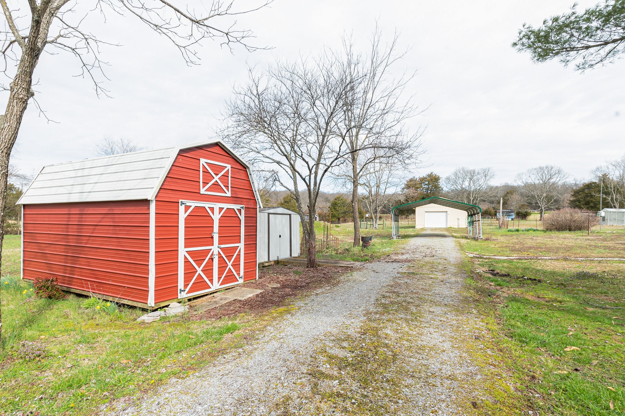 765 Lindsley Road Lebanon, TN 37090 - Photo 29 of 32 a view of a backyard with a barn