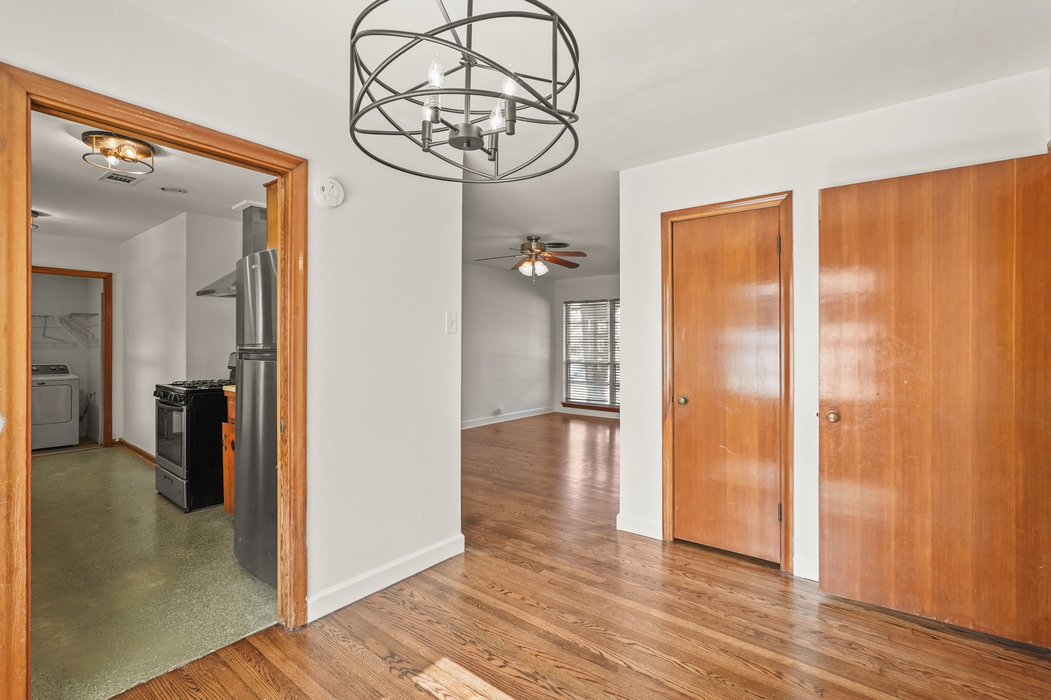 1207 Stonecrest Drive Houston, TX 77018 - Photo 14 of 34 a view of livingroom with furniture and wooden floor