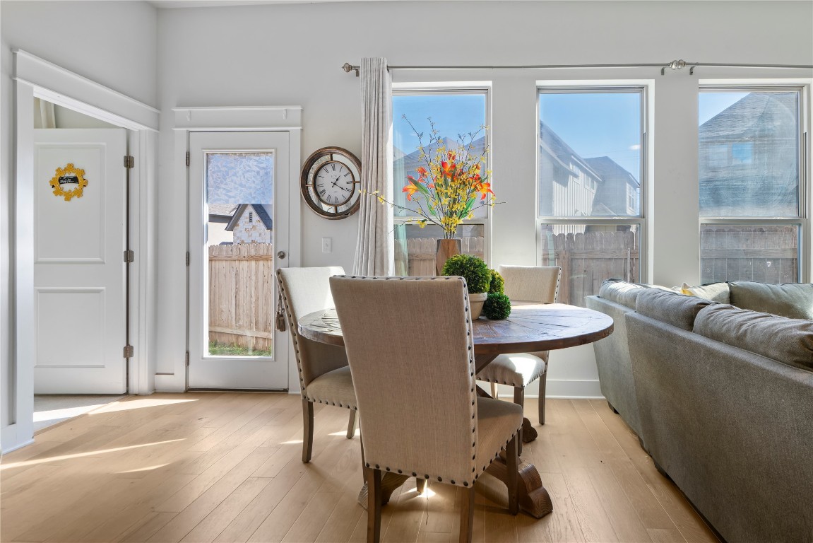 13001 Hymeadow Drive, Unit 31 Austin, TX 78729 - Photo 12 of 40 Dining space featuring hardwood / wood-style flooring