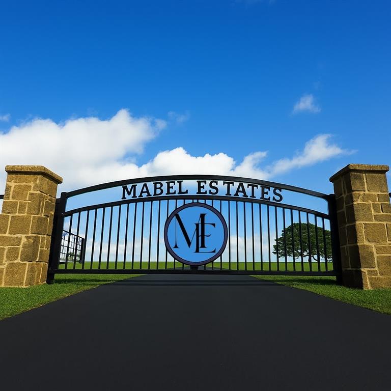 a view of street with a small yard