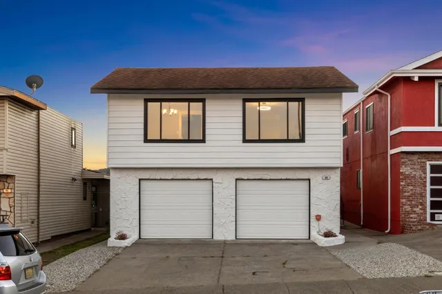 a front view of a house