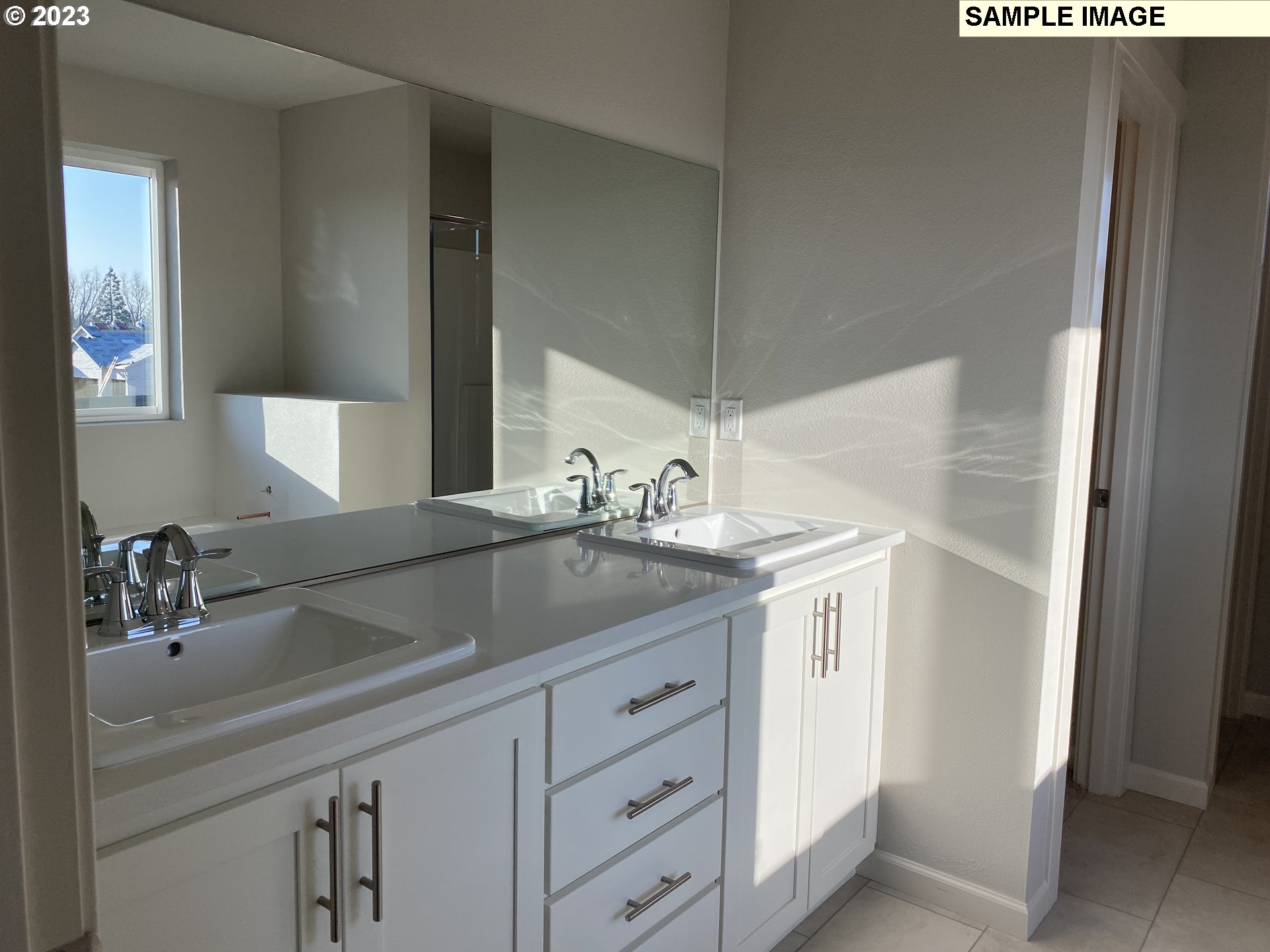 1020 Marie Street Mount Angel, OR 97362 - Photo 15 of 15 a bathroom with a sink and a mirror