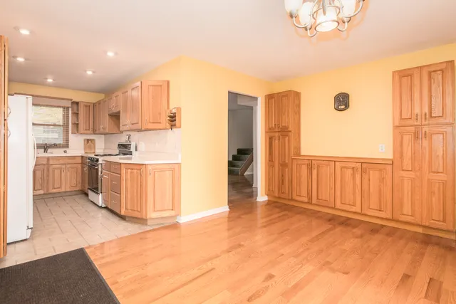 a view of a kitchen with a sink