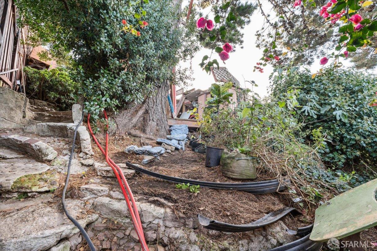 130 Ripley Street San Francisco, CA 94110 - Photo 42 of 69 a view of a backyard with sitting area
