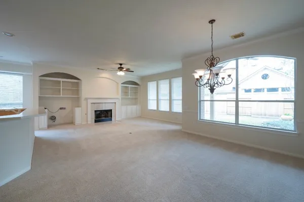 a view of livingroom and window