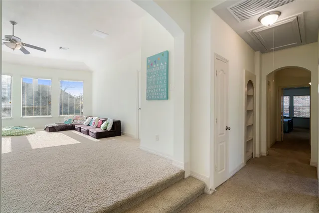 a view of a livingroom with a couch