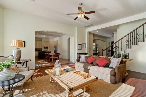 front view of a house with a garden