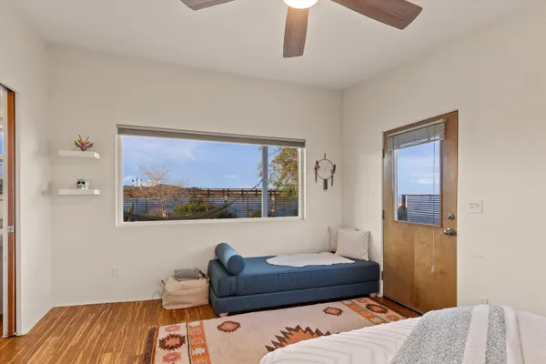 a room with furniture and a table