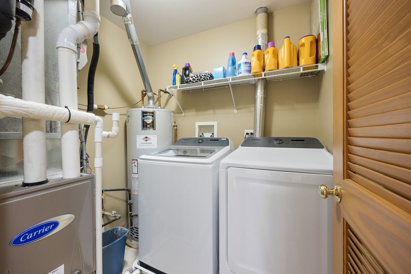 1024 Key Largo Drive Romeoville, IL 60446 - Photo 18 of 25 a view of storage and utility room with washer and dryer