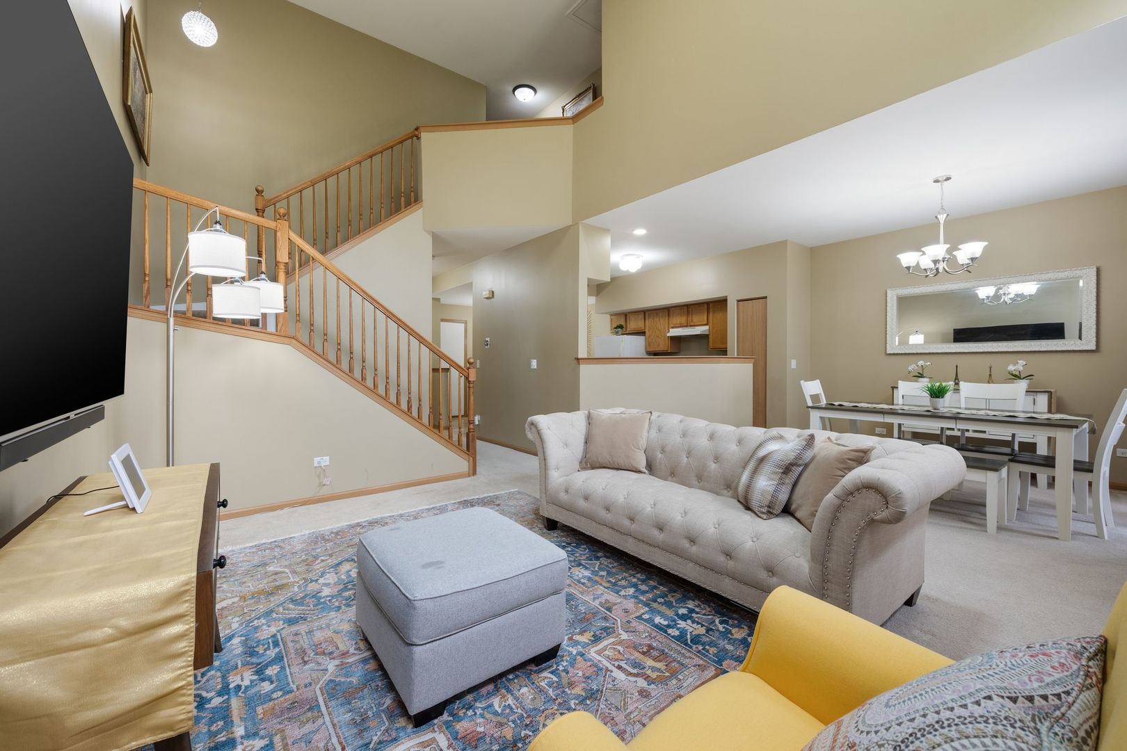 1024 Key Largo Drive Romeoville, IL 60446 - Photo 2 of 25 a living room with furniture and view of kitchen