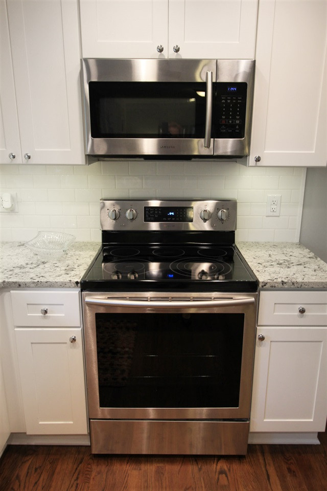 308 Lord Berkley Road Raleigh, NC 27610 - Photo 8 of 25 The appliances are brand new, top of the line, stainless steel, Samsung appliances. There is a brand new dishwasher, brad new five burner stove, and brand new built-in microwave. Appliances