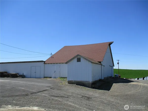 a backyard of a house