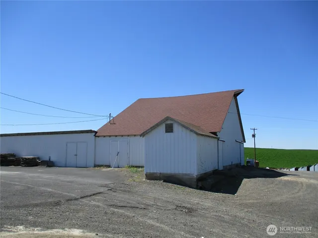 a backyard of a house