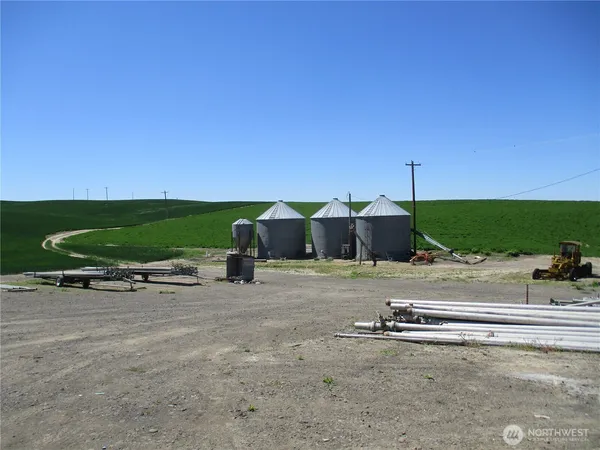 an aerial view of a houses