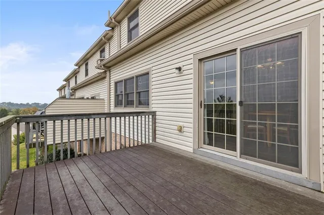 a view of a house with a large window