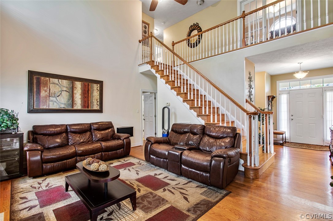 3001 Barnack Road Midlothian, VA 23112 - Photo 11 of 37 a living room with furniture or couch and a wooden floor