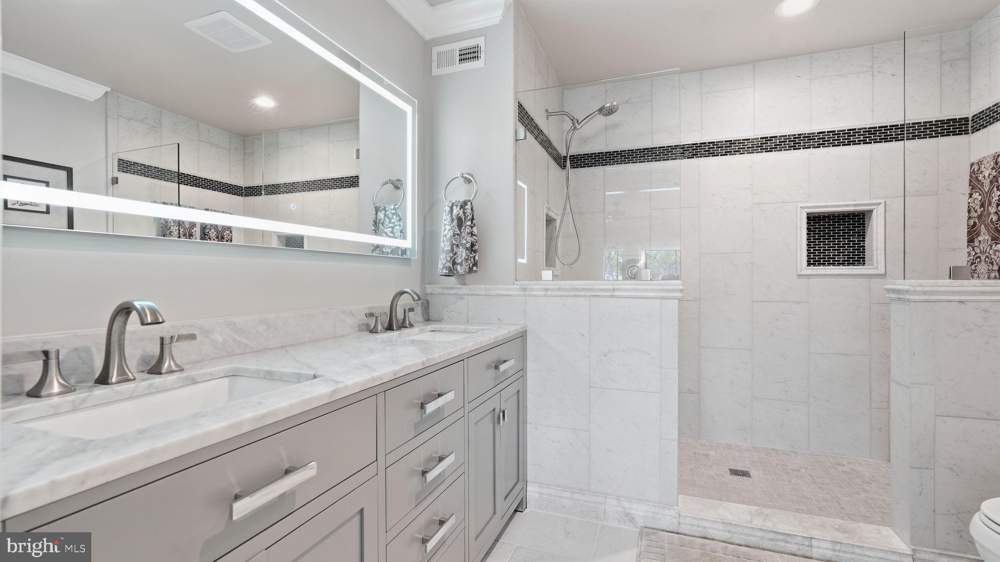 5 Jason Circle Ruther Glen, VA 22546 - Photo 21 of 40 Primary ensuite bath has beautiful tiled shower