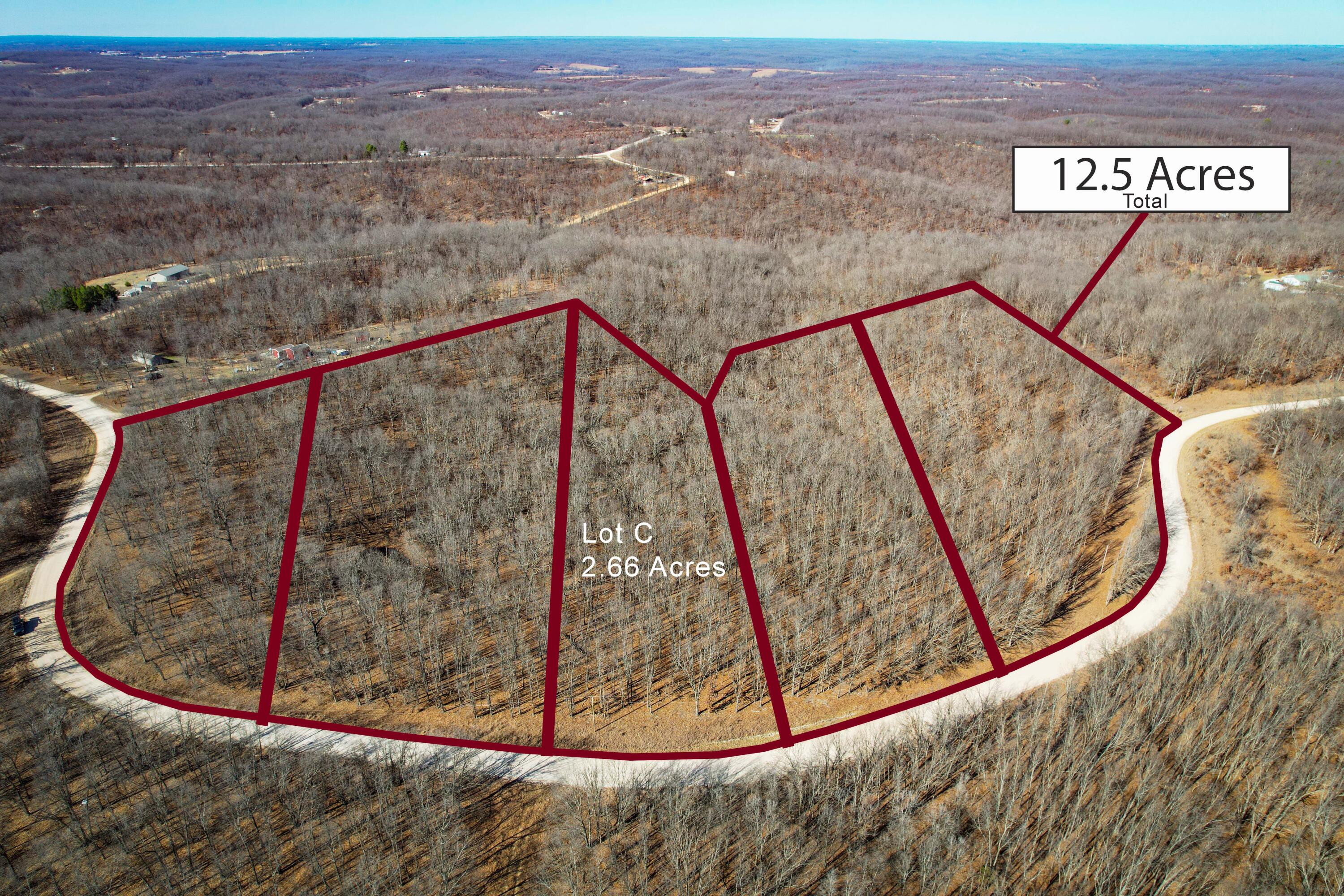 0 Ridge Trail Road, Unit LOT C Tunas, MO 65764 - Photo 1 of 1 Tunas_12.5acres-06-a total Lot C