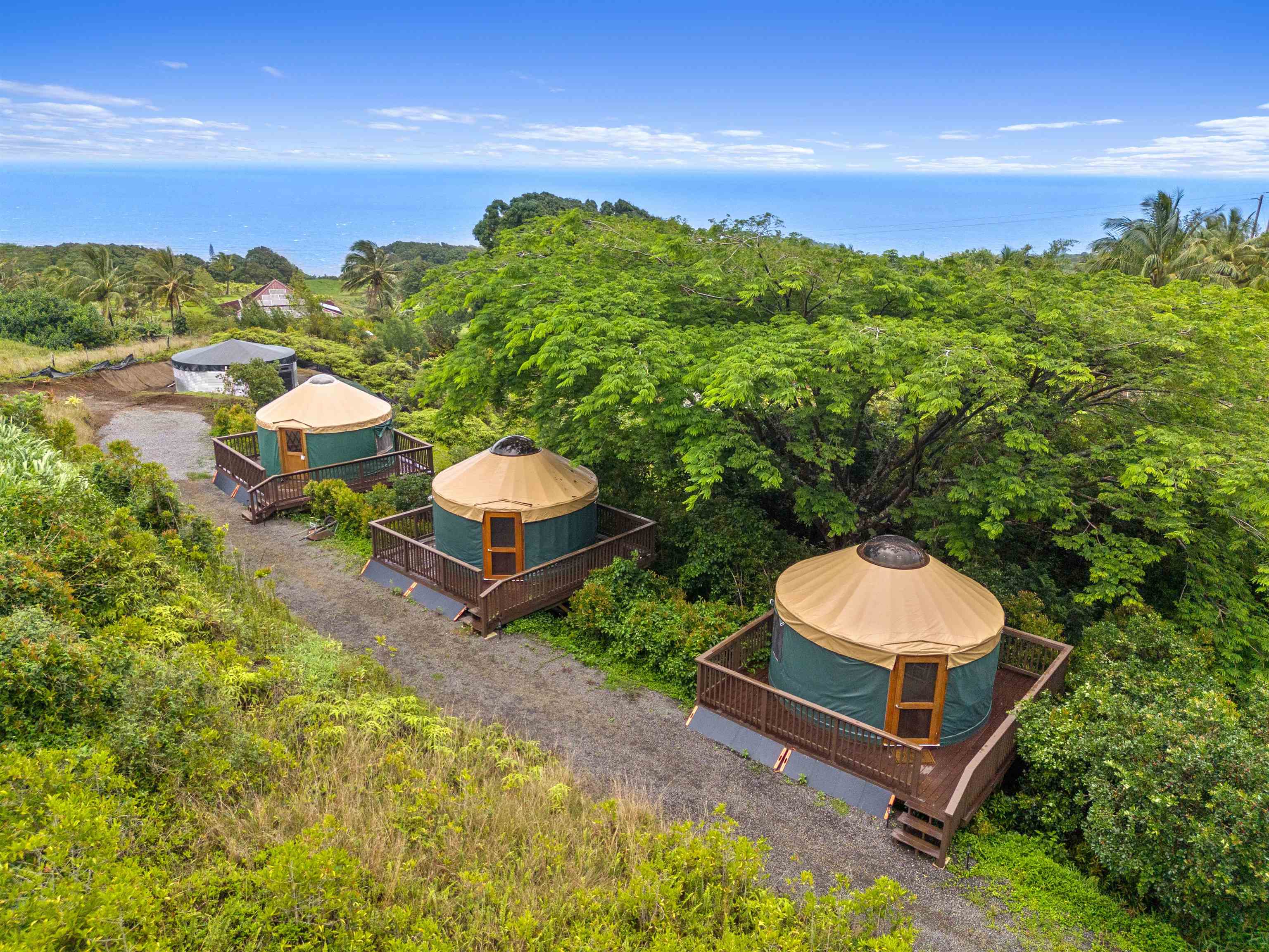 44 Hanauana Road Haiku, HI 96708 - Photo 27 of 45 a view of a chairs and table in backyard