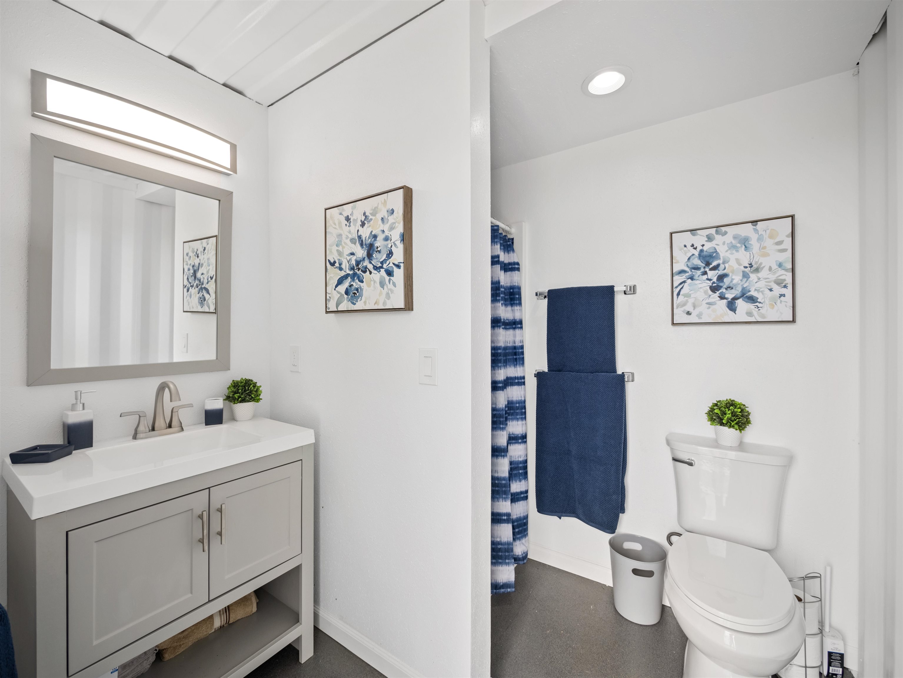 44 Hanauana Road Haiku, HI 96708 - Photo 10 of 45 a bathroom with a toilet sink and mirror