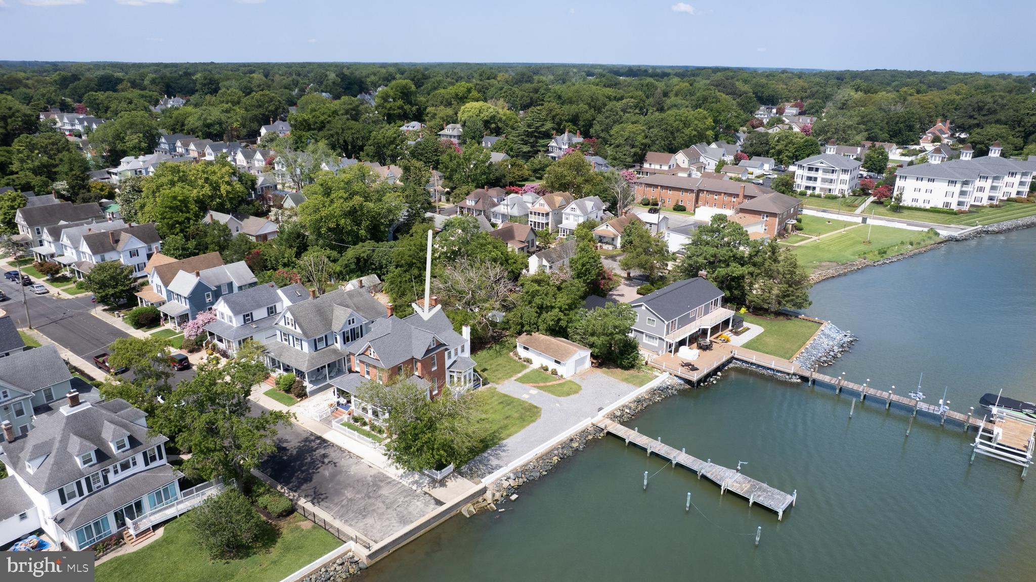 1 West End Avenue Cambridge, MD 21613 - Photo 33 of 33 an aerial view of a house with a yard