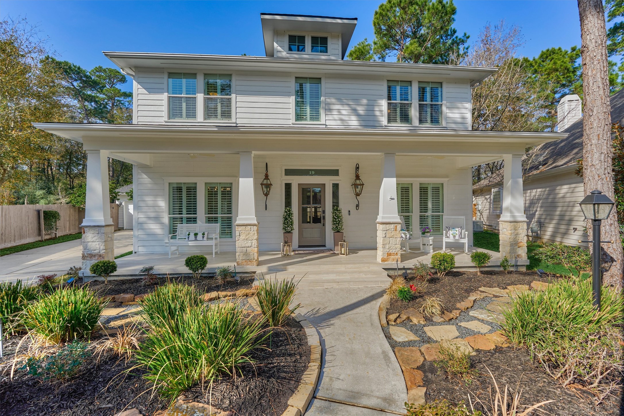 19 Pipers Meadow Street Spring, TX 77382 - Photo 42 of 50 front view of a house with a patio