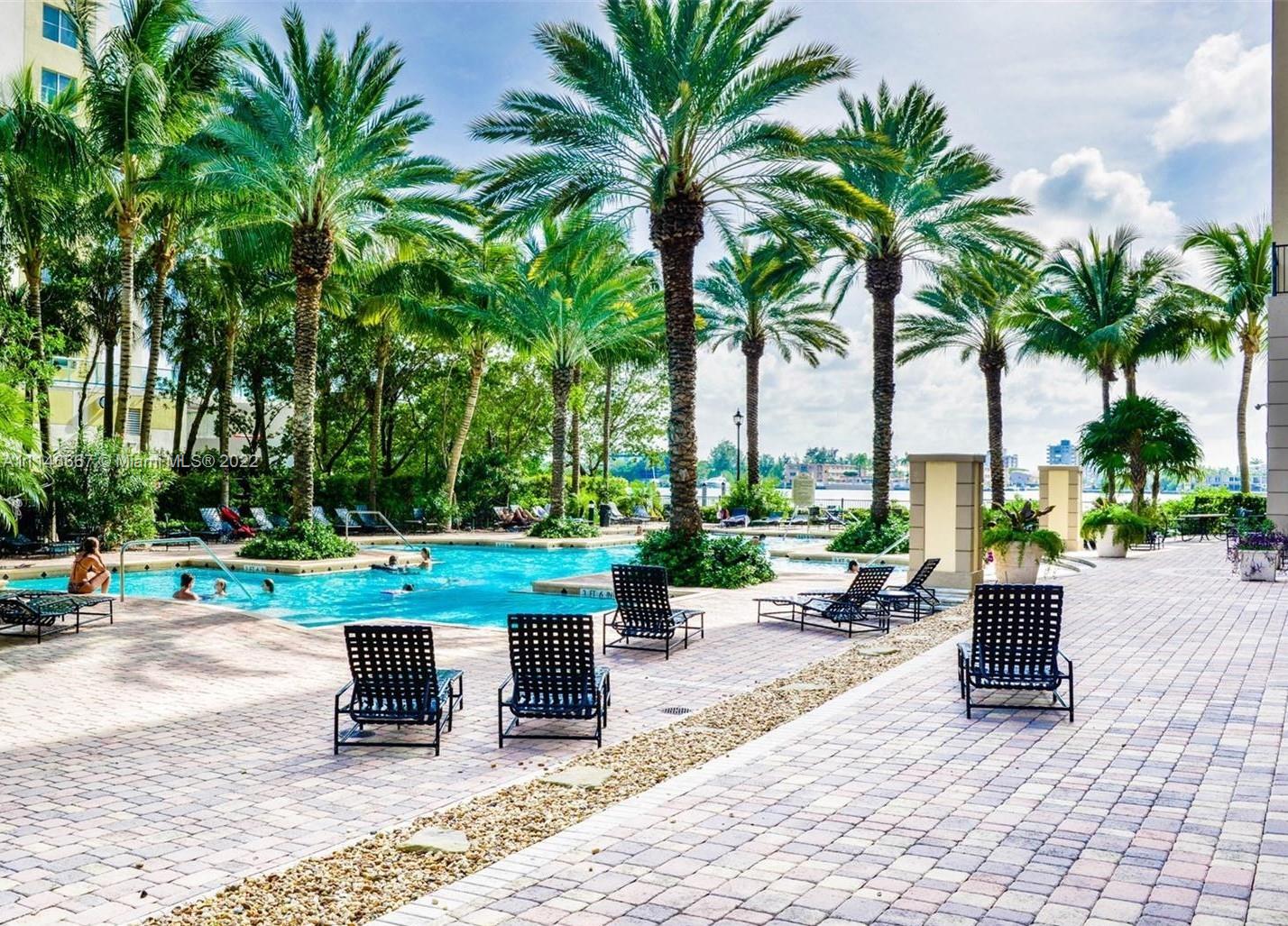 17100 North Bay Road, Unit 1701 Sunny Isles Beach, FL 33160 - Photo 57 of 84 a view of outdoor space with seating area and entertaining space
