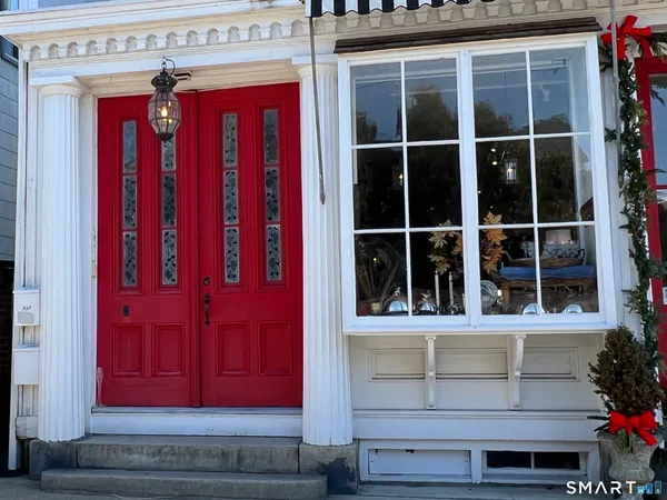 a view of front door of house