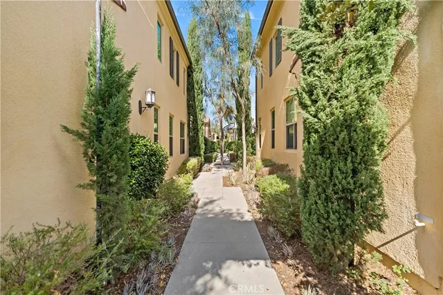 a view of a house with a large window